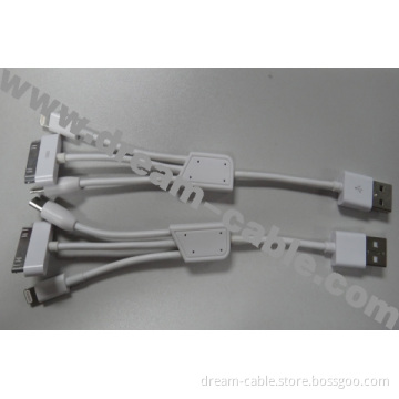 Hot Selling 3 in 1 Data USB Cable for iPhone/Samsung/HTC/Blackberry